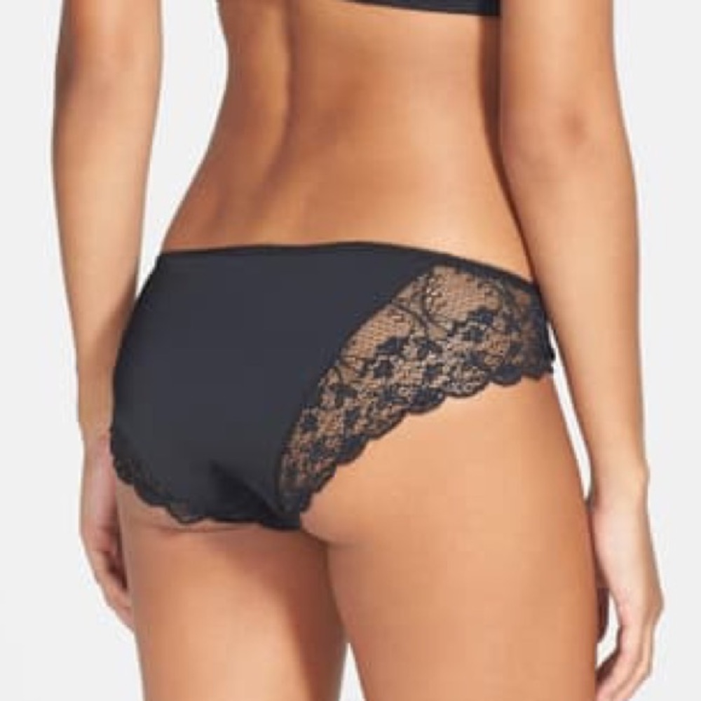 UNDERELLA BY ELLA MOSS JULIETTE PANTY BLACK LARGE NWOT